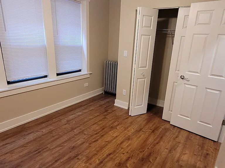 2nd bedroom closet and windows. Ceiling fans both bedrooms.