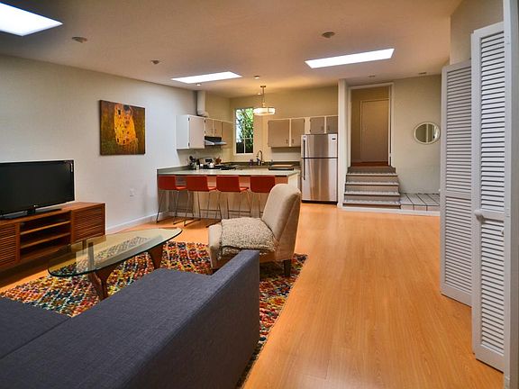 closets along living and bedroom