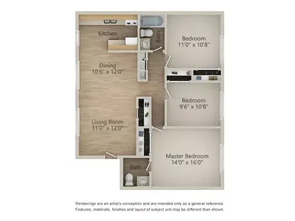Floor plan 3 Bedroom