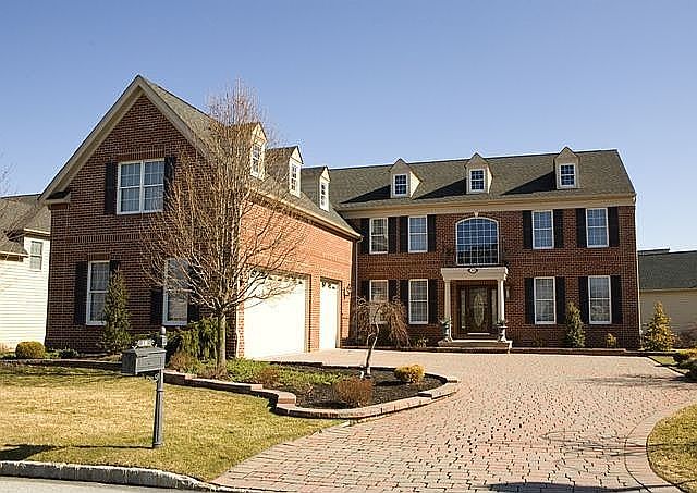 Brick Front w/Paver Driveway