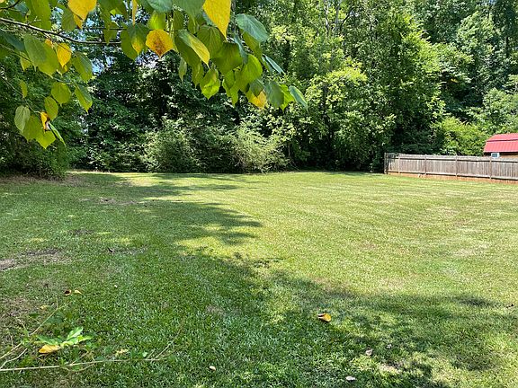 Beautiful level backyard.
