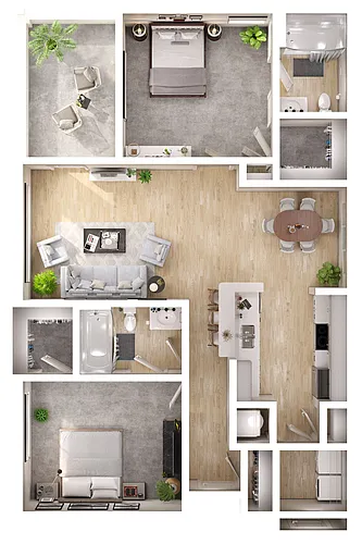 Floor plan B1-L2