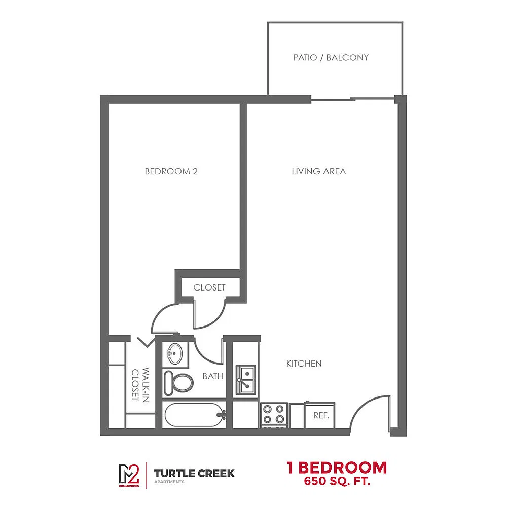 Floor plan 1 bedroom