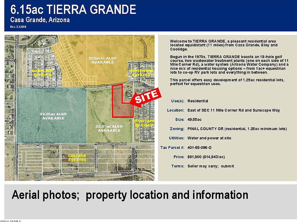 1st image of E of  SEC 11 MILE CORNER RD / SUNSCAPE Way #-