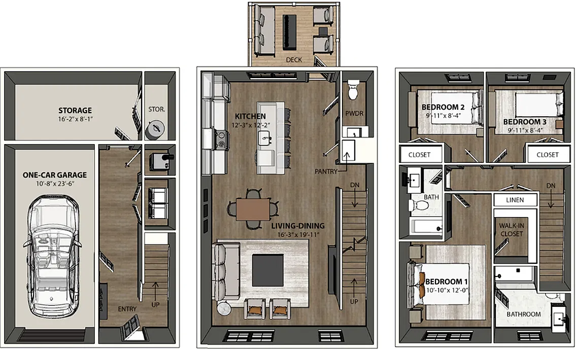 Floor plan Townhome 2