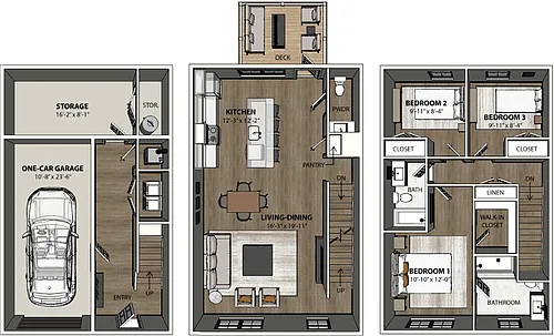 Floor plan Townhome 2