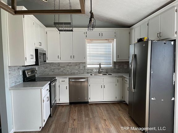 Completely remodeled kitchen with stainless steel appliances