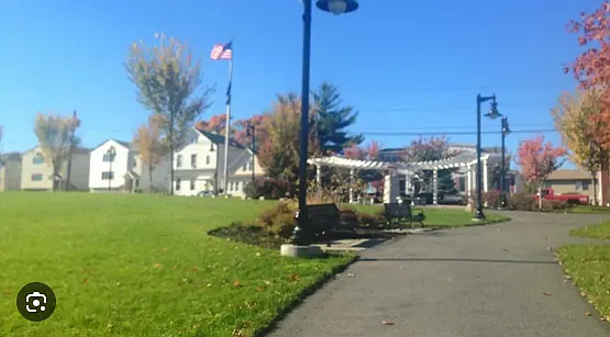 town park across the street