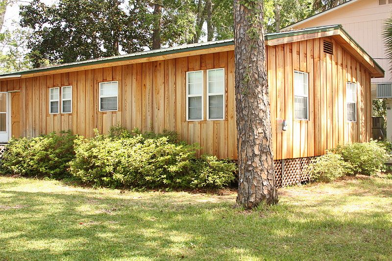 Cabin from the outside
						:
						3 bedroom 2 bath-- tile floors--cypress walls -new stove-you must see the inside