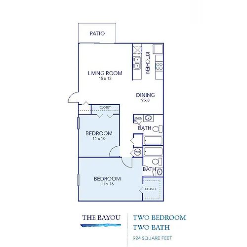 Floor plan The Bayou