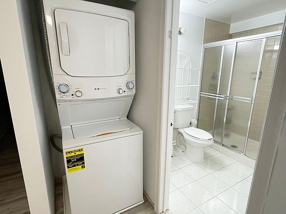 New (2022) In-unit stacked washer & dryer!
