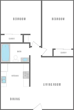 2 Bed 1 Bath 2 Bed 1 Bath