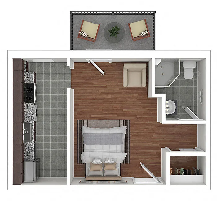 Floor plan TIER 03: STUDIO