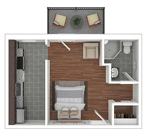 Floor plan TIER 03: STUDIO