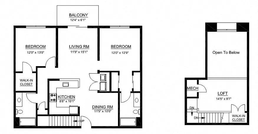 Floor plan B1 Loft