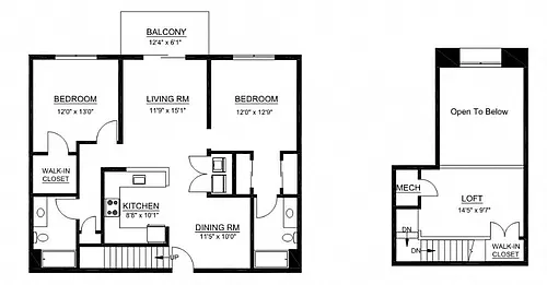 Floor plan B1 Loft