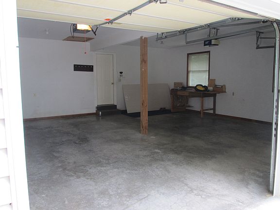 Roomy 2 car garage. Insulated.