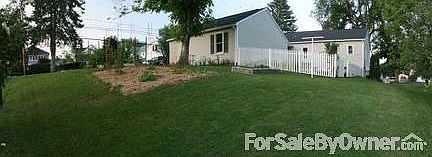 Back yard with garden