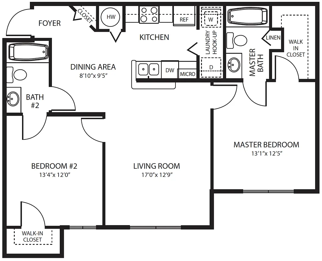 Floor plan 2X2