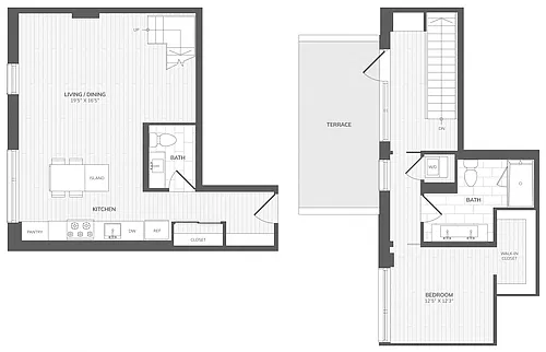 Floor plan 1 Bed/1 Bath-A8_Intersect at O
