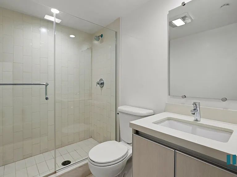 Bathroom with Walk-In Shower and Glass Door