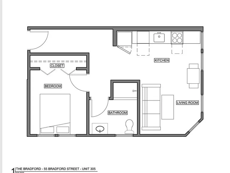 55 Bradford St #305 — Photo 1