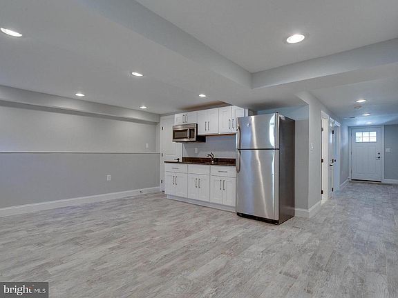 Kitchen and open floor plan living space