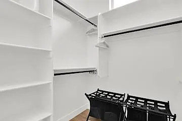 Master bedroom walk in closet