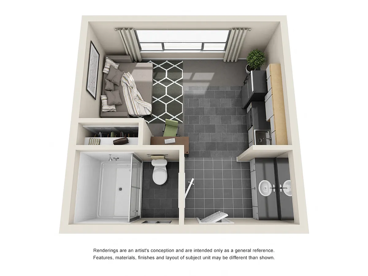 Floor plan Studio A