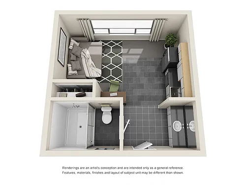 Floor plan Studio A