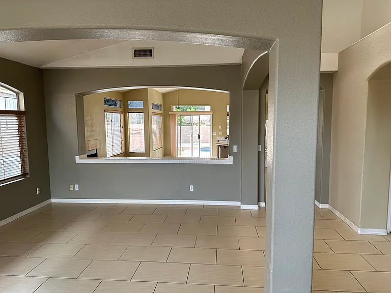 Open living room, dining room,and kitchen