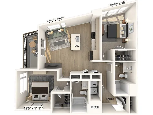 Floor plan B15-1043sf