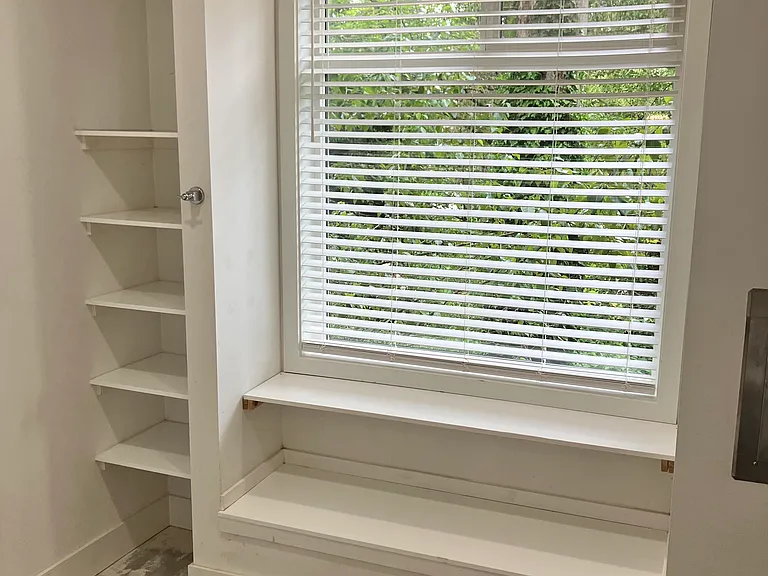 Laundry / Storage room behind commercial kitchen.