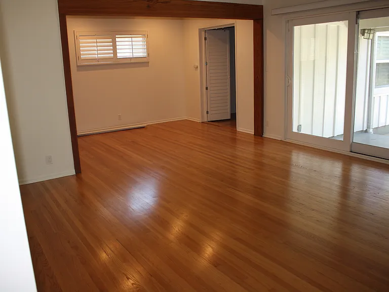 Open living-dining area