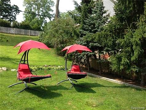 Plenty of room on the side yard to enjoy
