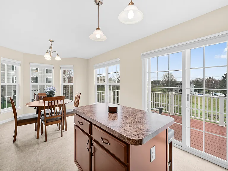 Kitchen, Dining Area, Door to Balcony
