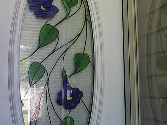 BEAUTIFUL CUSTOM STAINED GLASS FRONT DOOR