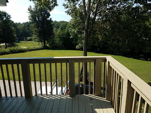 view from deck. Welcome to use this entire side yard. No v