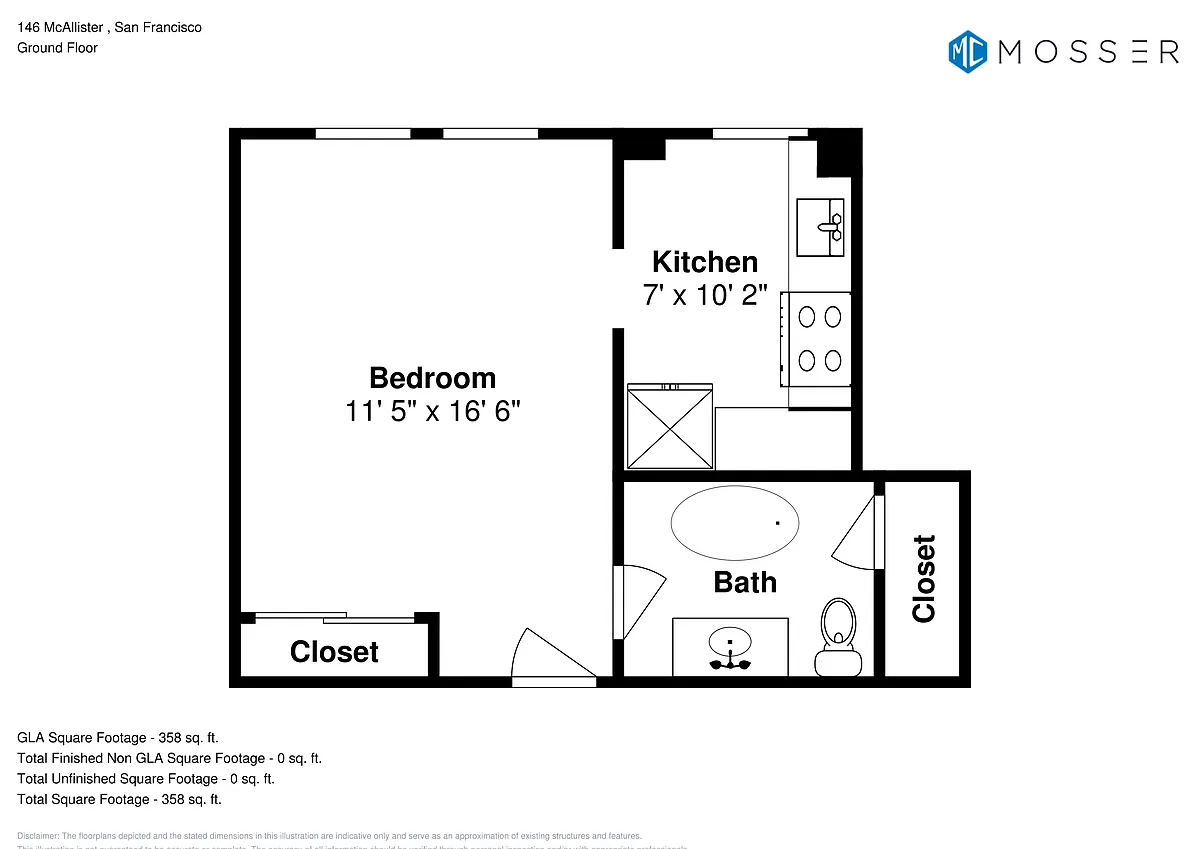 Floor plan Studio - Plan 1