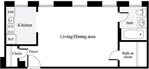 Floor plan Studio E