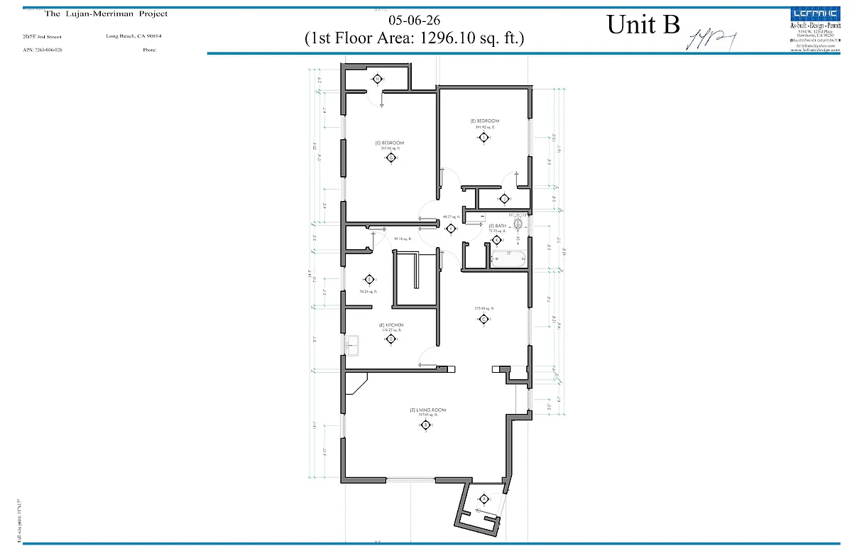 Floor plan 2 Bedroom 1 Bathroom