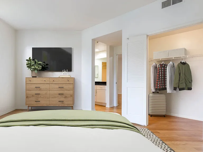 Bedroom with Hard Surface Flooring