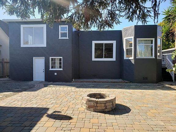 Rear view of the home from the back yard