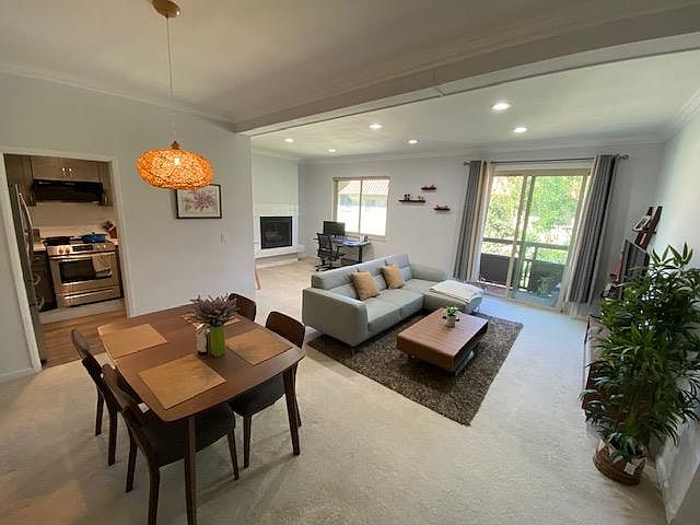 Demo living space with furniture(not inlcuded)