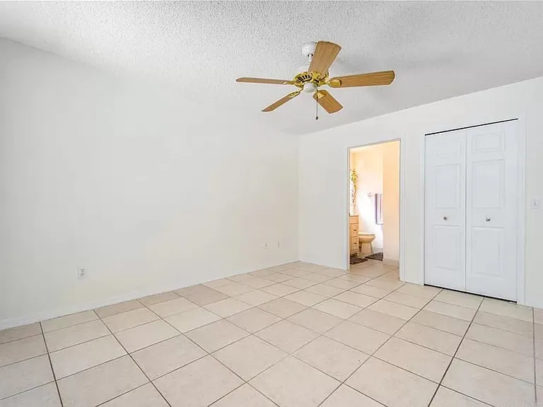 master bedroom, view of the bathroom and walk-in closet