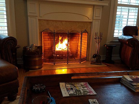 WOOD  BURNING  FIREPLACE
