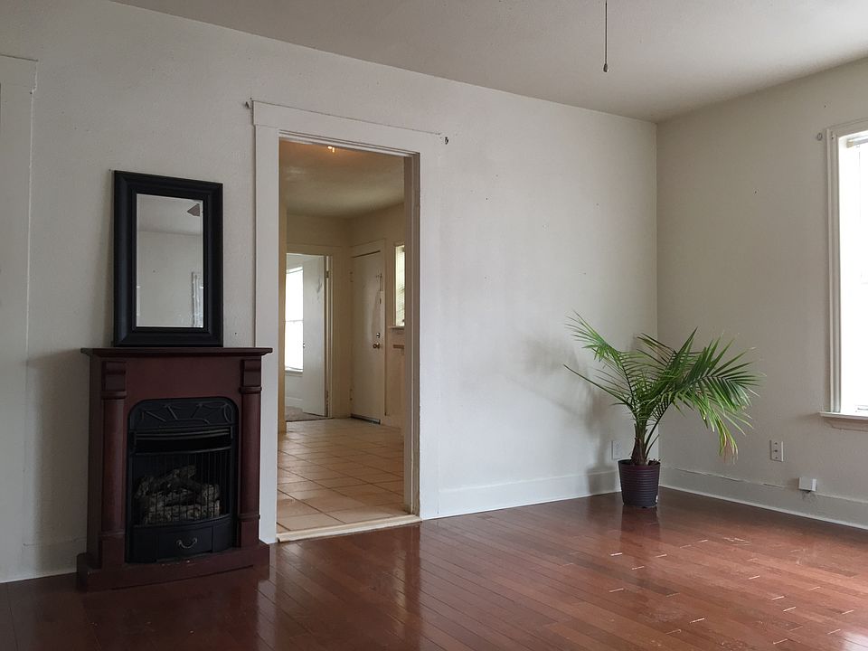Living room with new hardwood floors