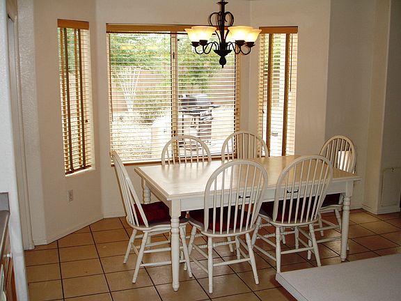 Kitchen Nook Overlooks the Backyard