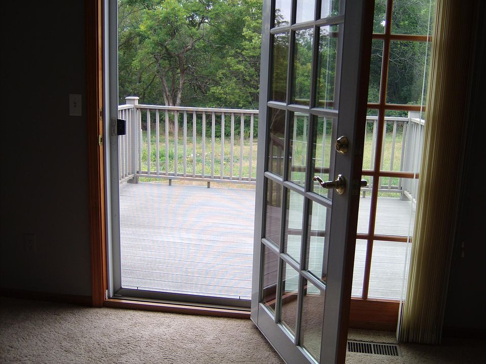 Doors to deck.