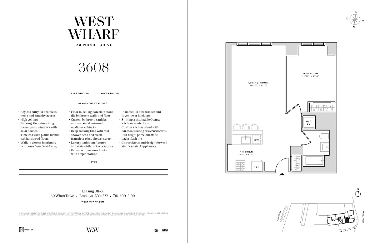 Floor plan 1 Bedroom / 1 Bathroom